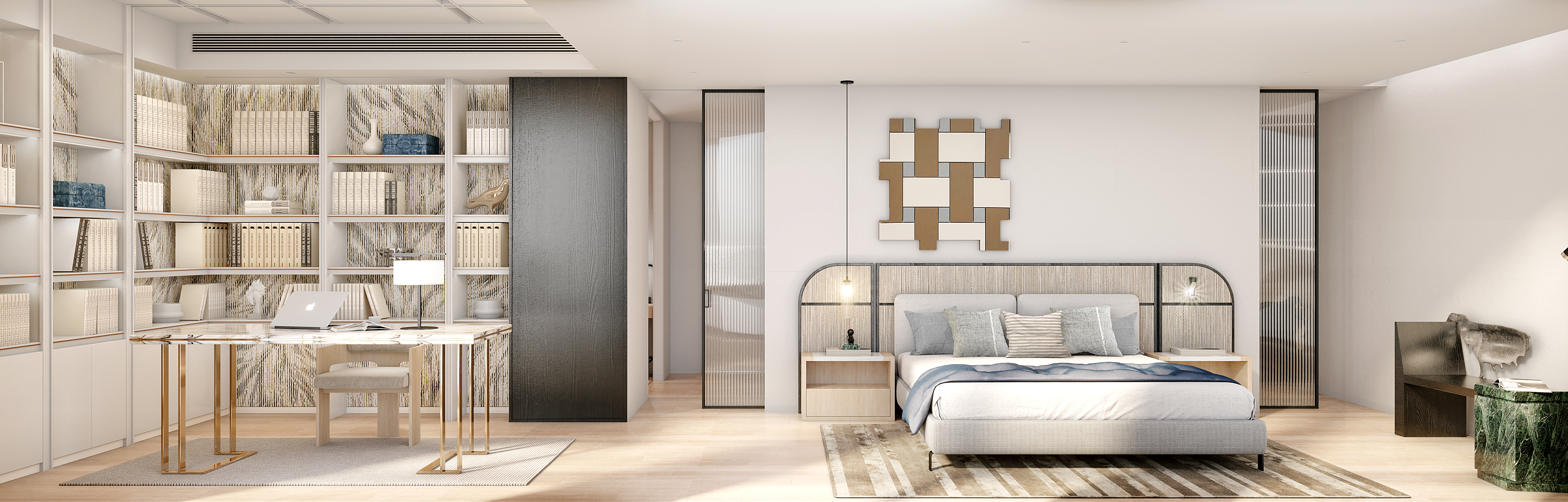 villa，Villa model room，Residential space，Minimalist housing，