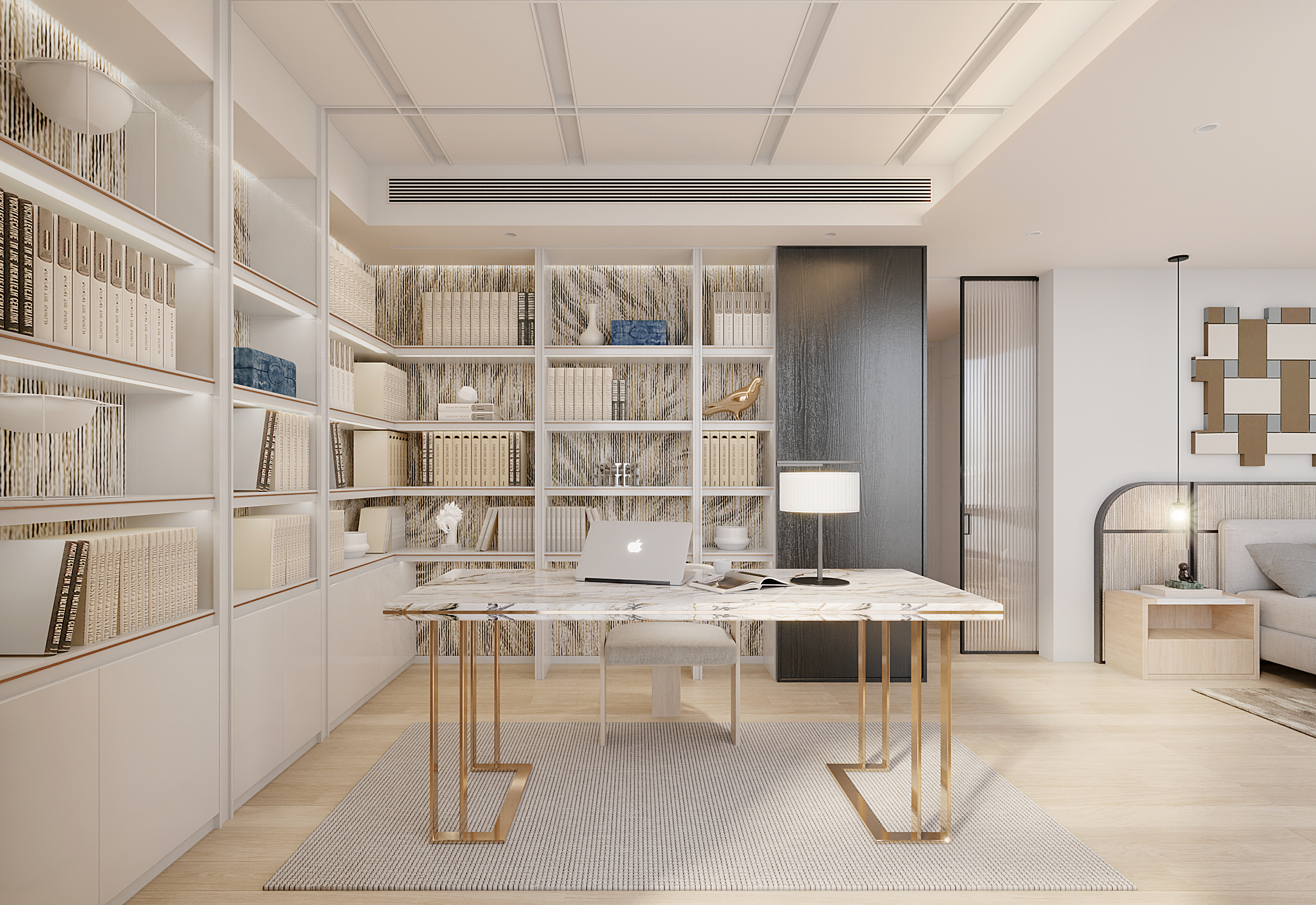 villa，Villa model room，Residential space，Minimalist housing，