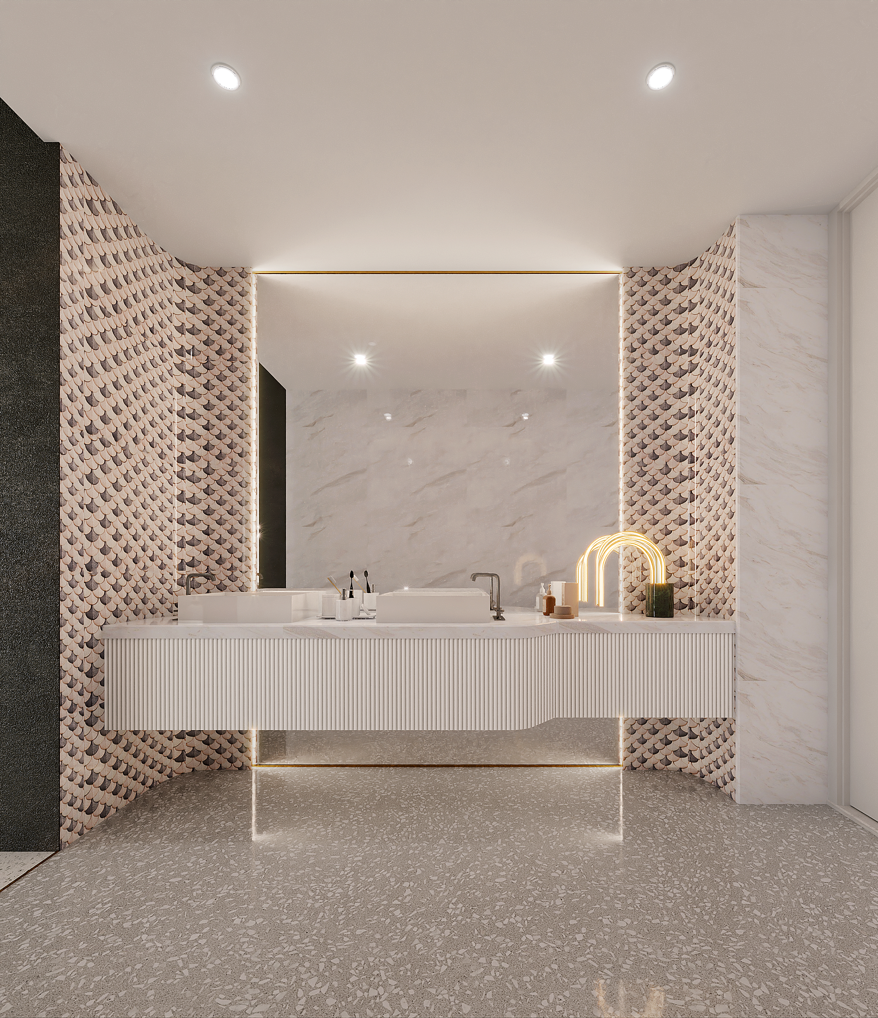 villa，Villa model room，Residential space，Minimalist housing，