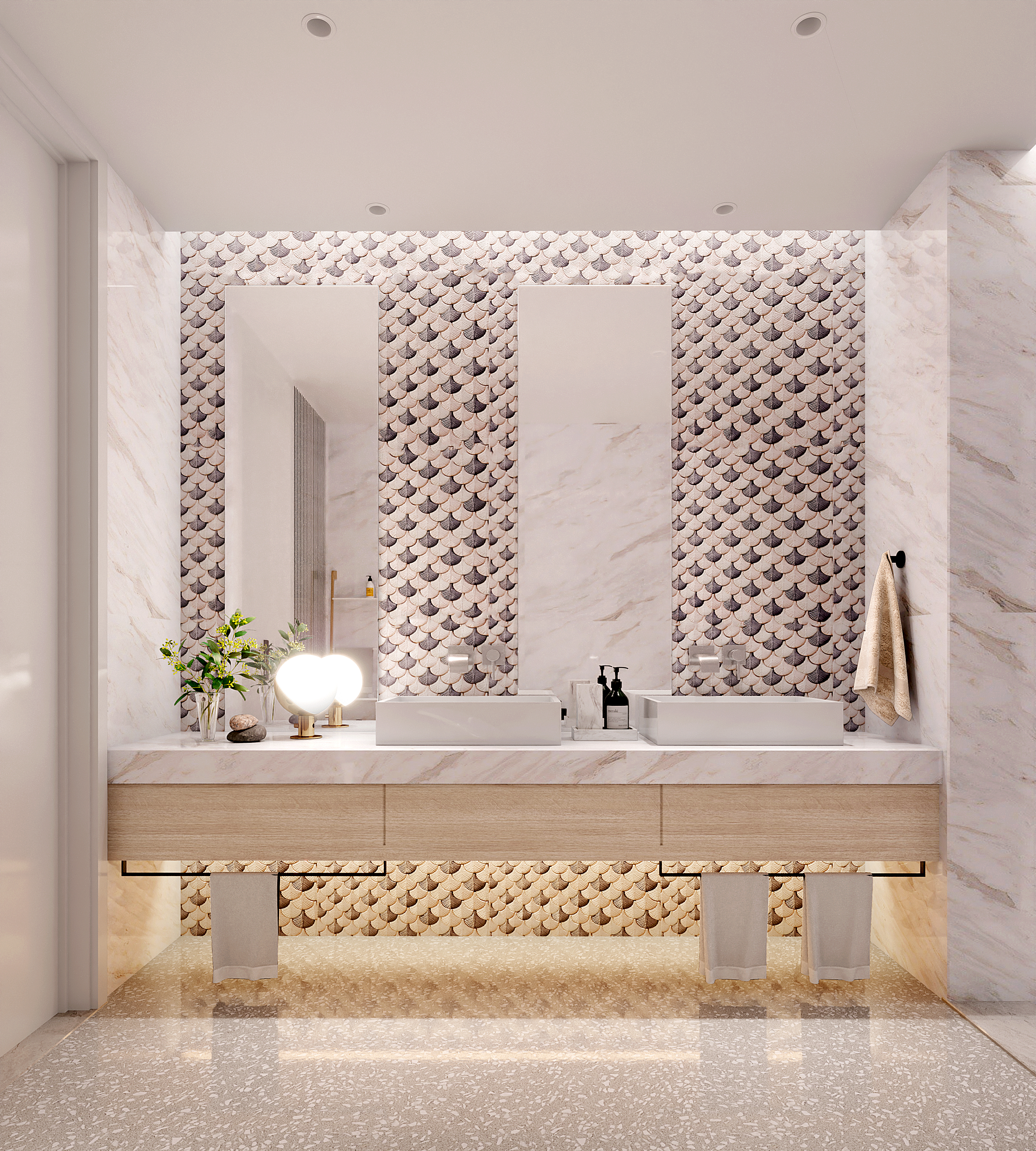 villa，Villa model room，Residential space，Minimalist housing，