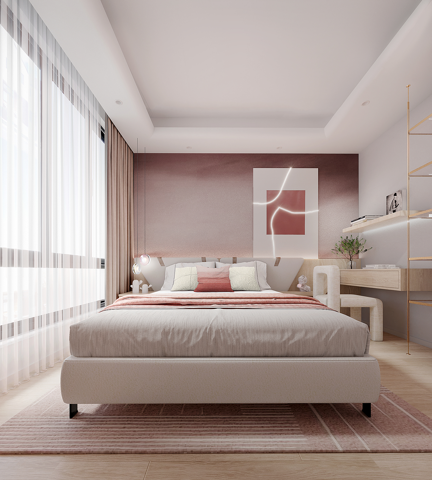 villa，Villa model room，Residential space，Minimalist housing，