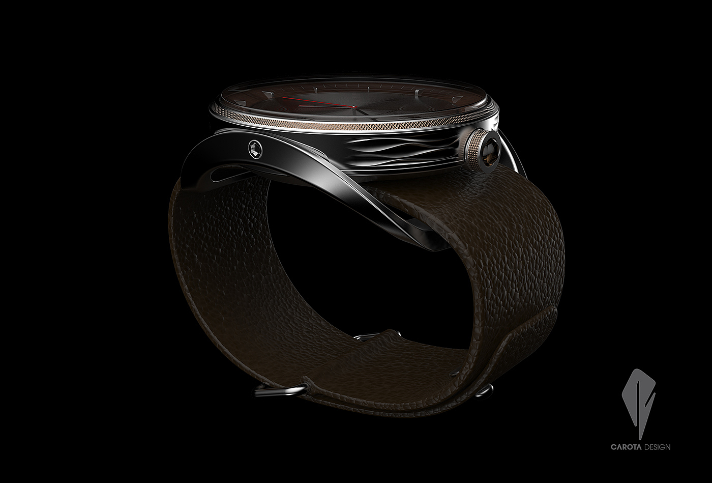 Wrist watch，simple，man，brown，grey，