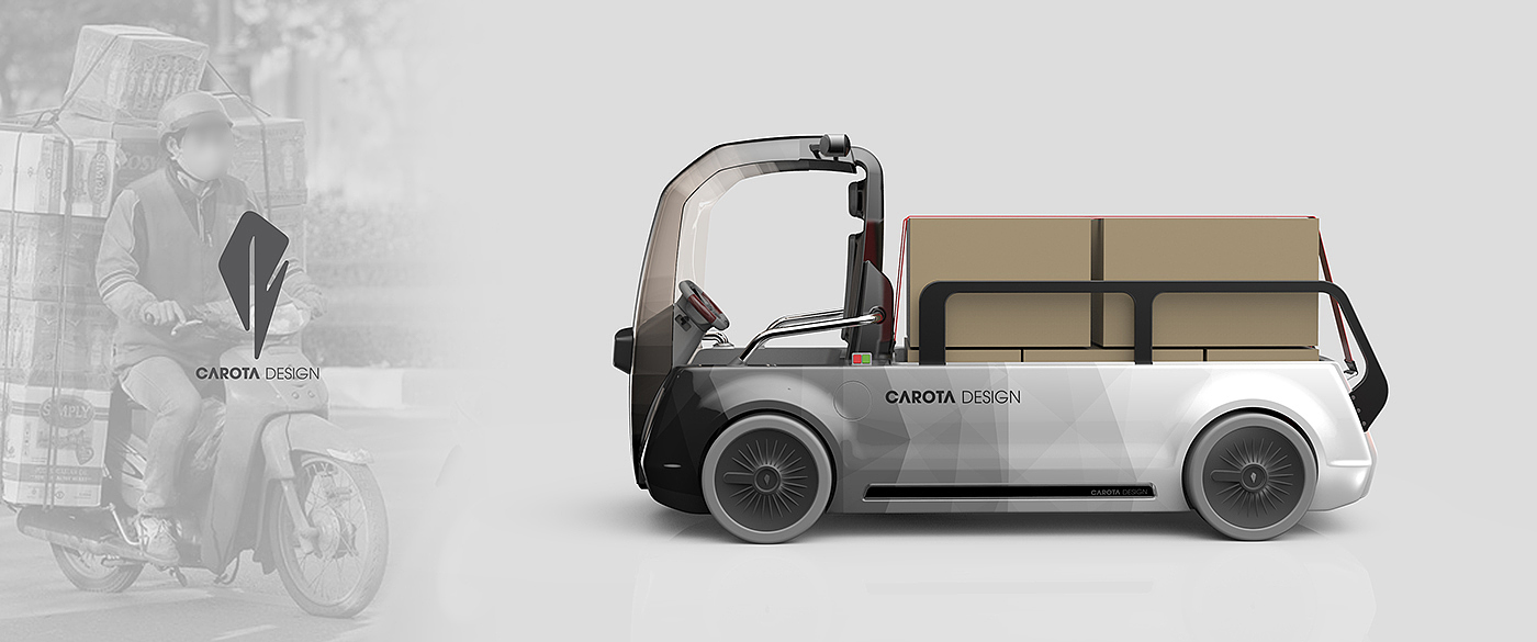 Mini，truck，Van，Head，conceptual design，