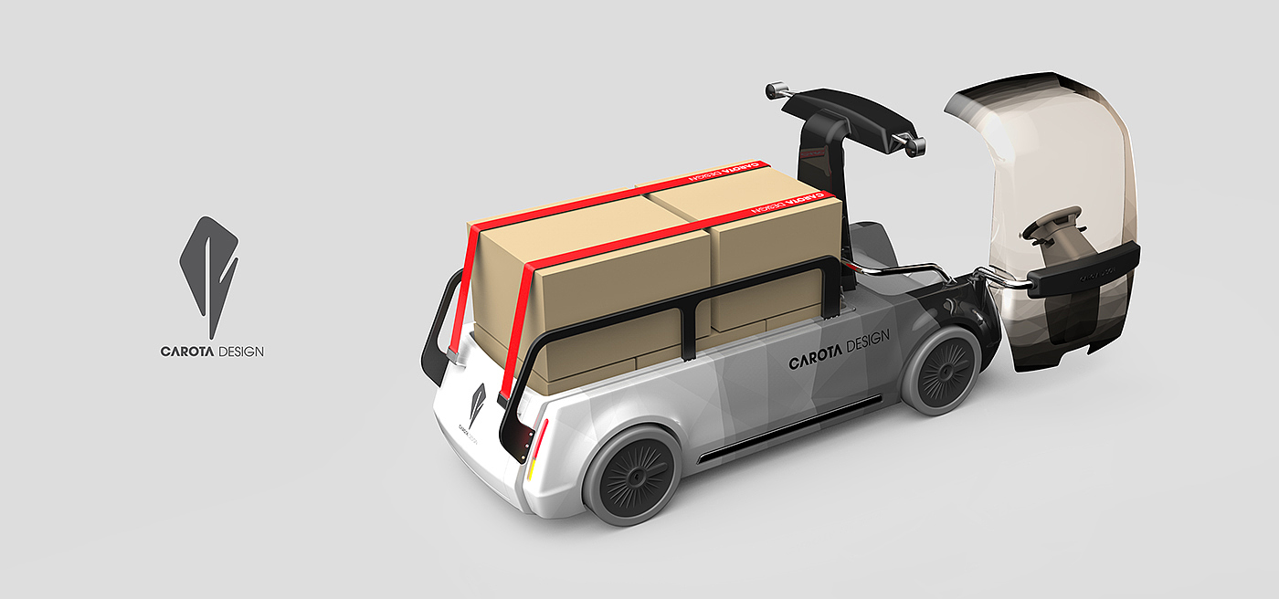 Mini，truck，Van，Head，conceptual design，