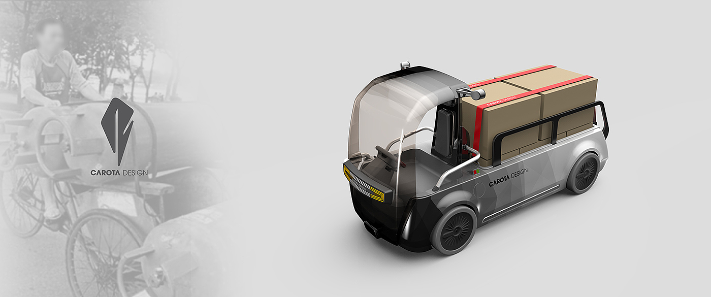 Mini，truck，Van，Head，conceptual design，