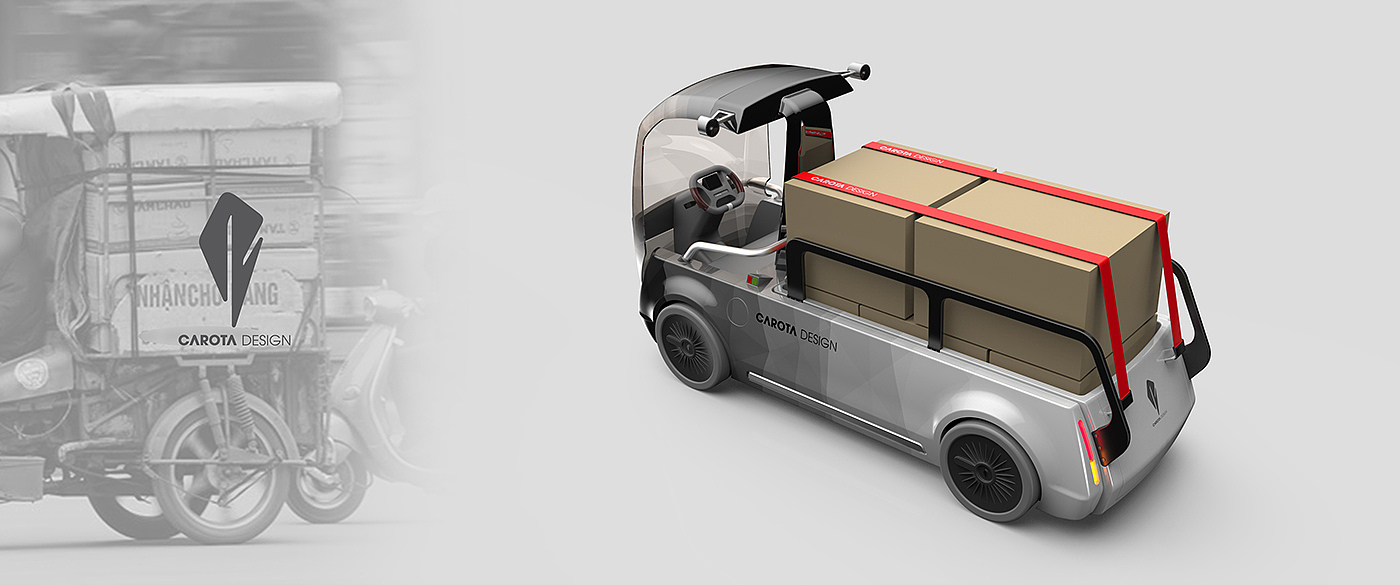 Mini，truck，Van，Head，conceptual design，