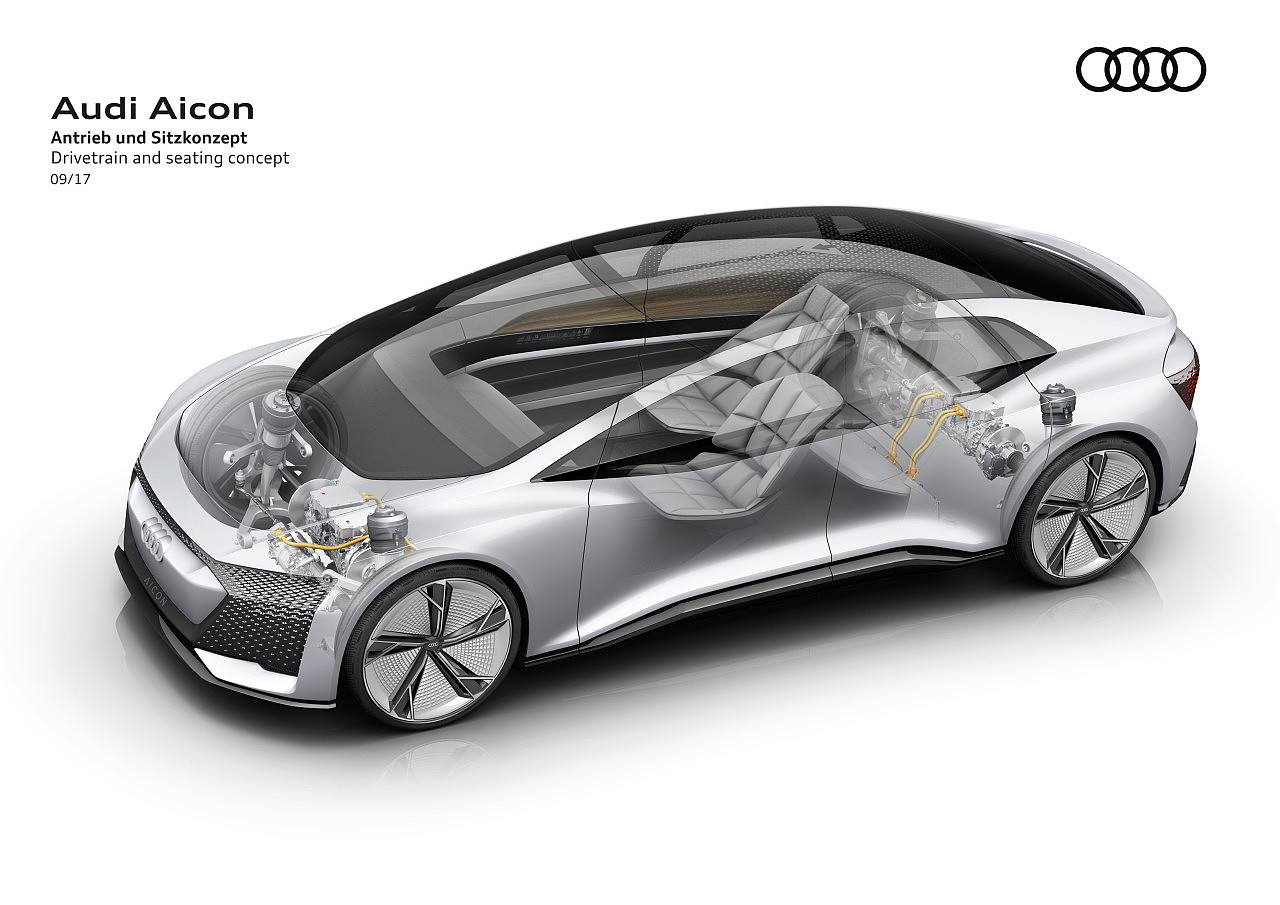 Driverless car，audi，electric vehicle，Auto Show，Concept car design，