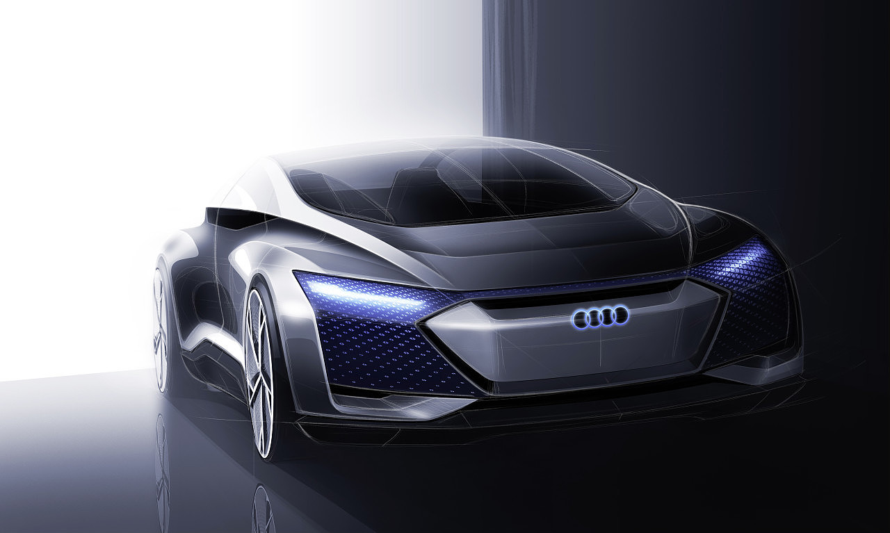 Driverless car，audi，electric vehicle，Auto Show，Concept car design，