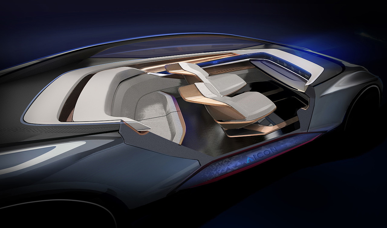 Driverless car，audi，electric vehicle，Auto Show，Concept car design，