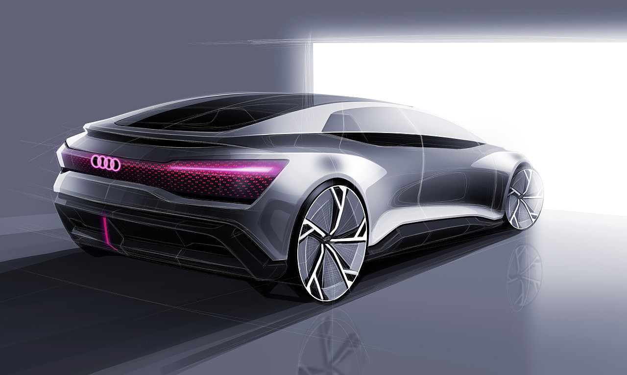 Driverless car，audi，electric vehicle，Auto Show，Concept car design，