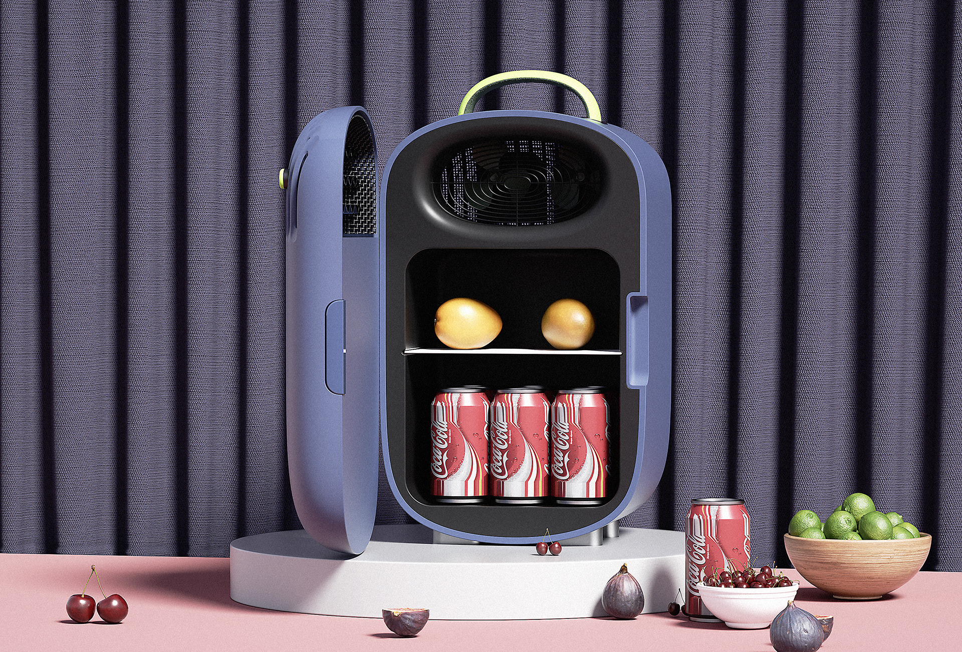 Summer artifact，Refrigerator，household electrical appliances，