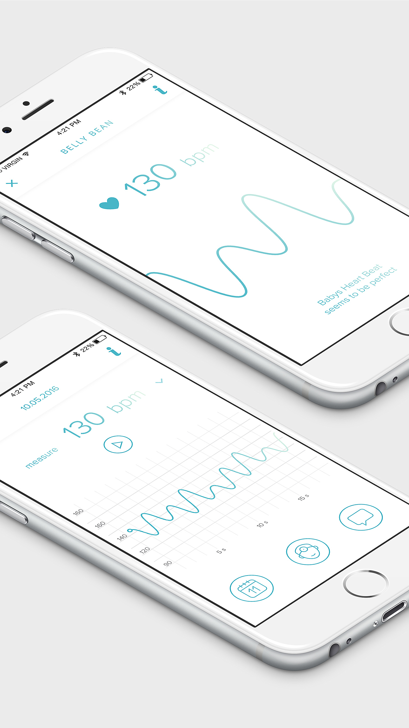 fetus，Mother and baby，Fetal Doppler detector，Health testing，heart rate，