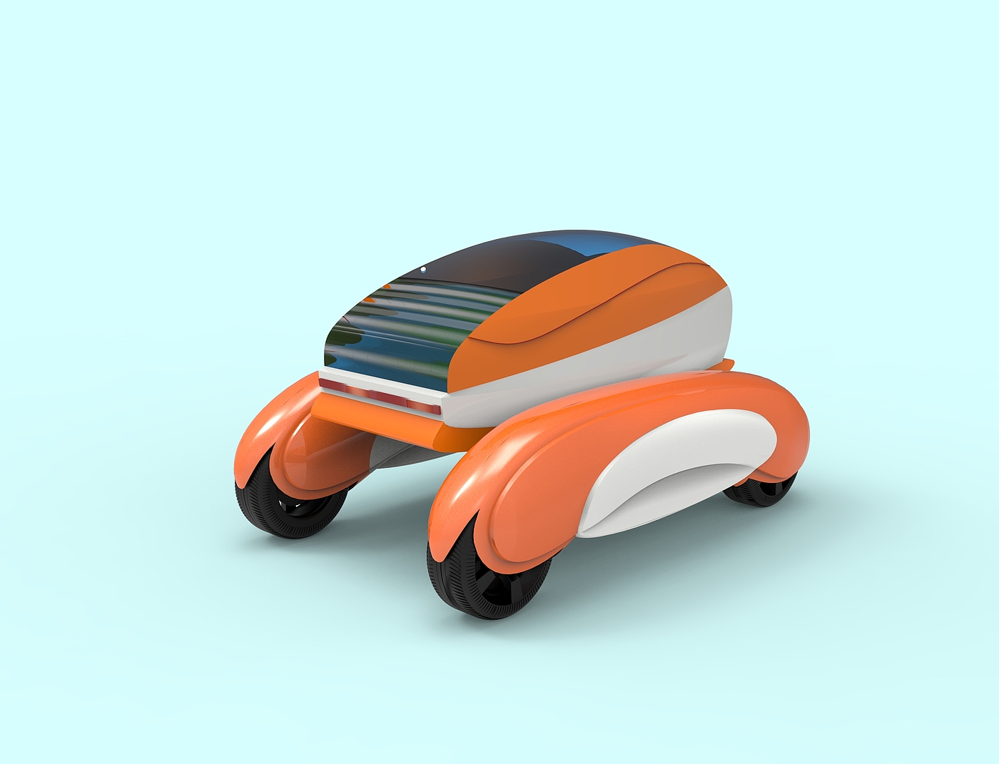 Life saving, bionic, amphibious vehicle，