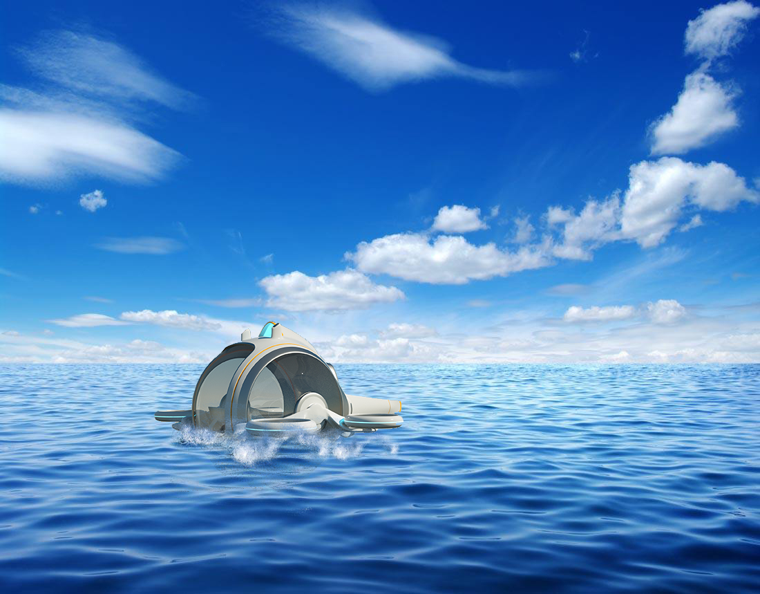 conceptual design，Sightseeing submarine，vehicle，