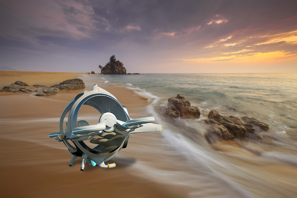 conceptual design，Sightseeing submarine，vehicle，