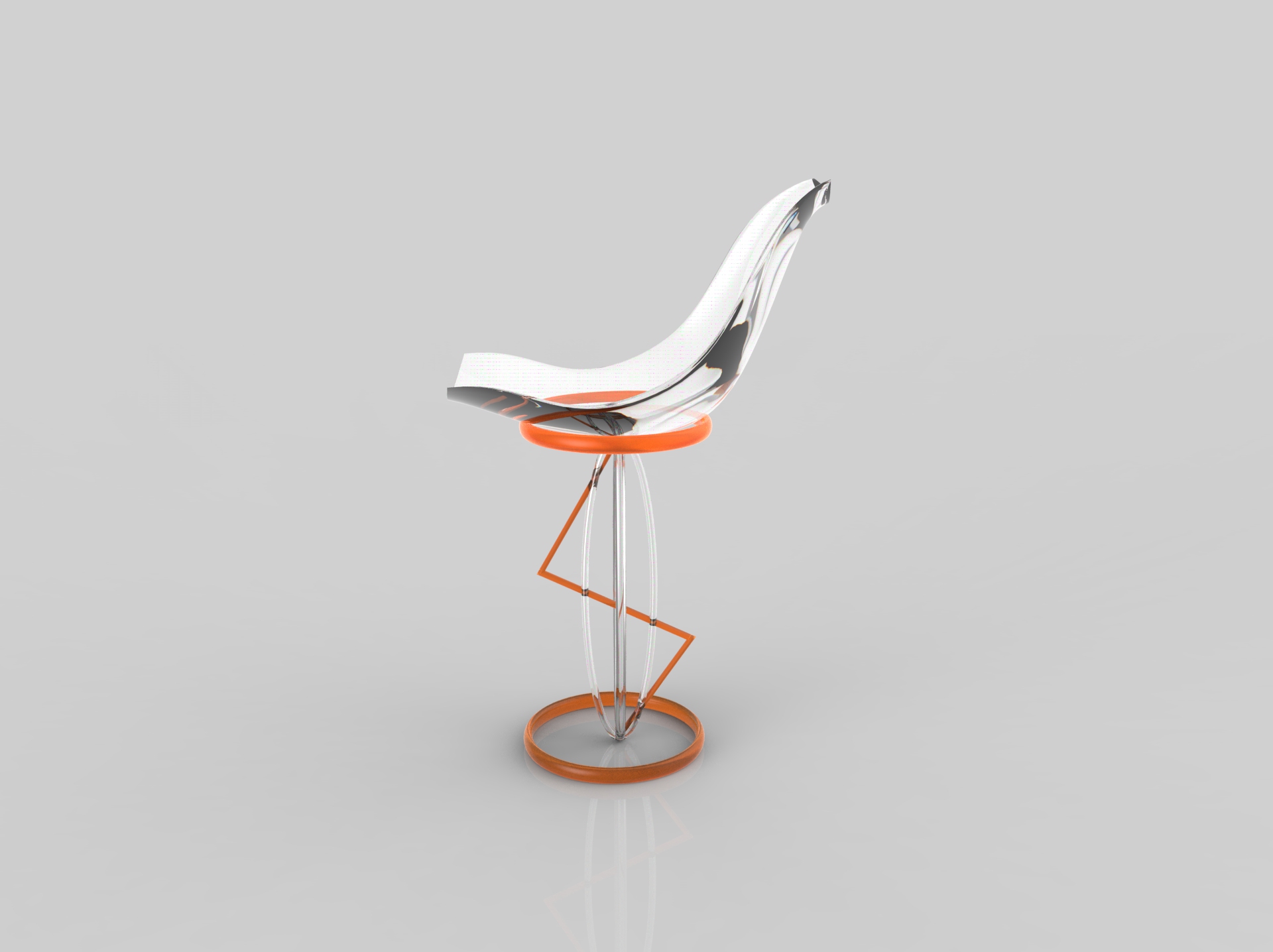Simplicity，The bar chair，
