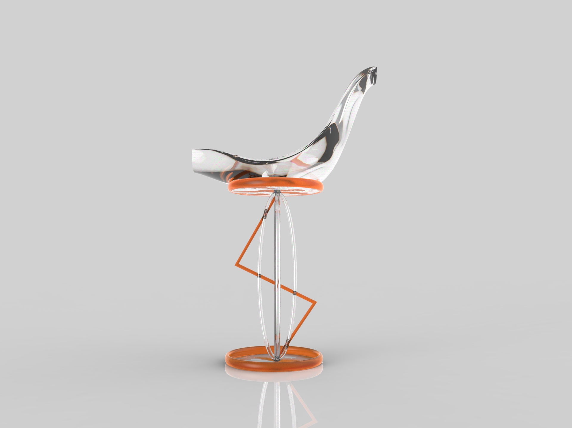 Simplicity，The bar chair，