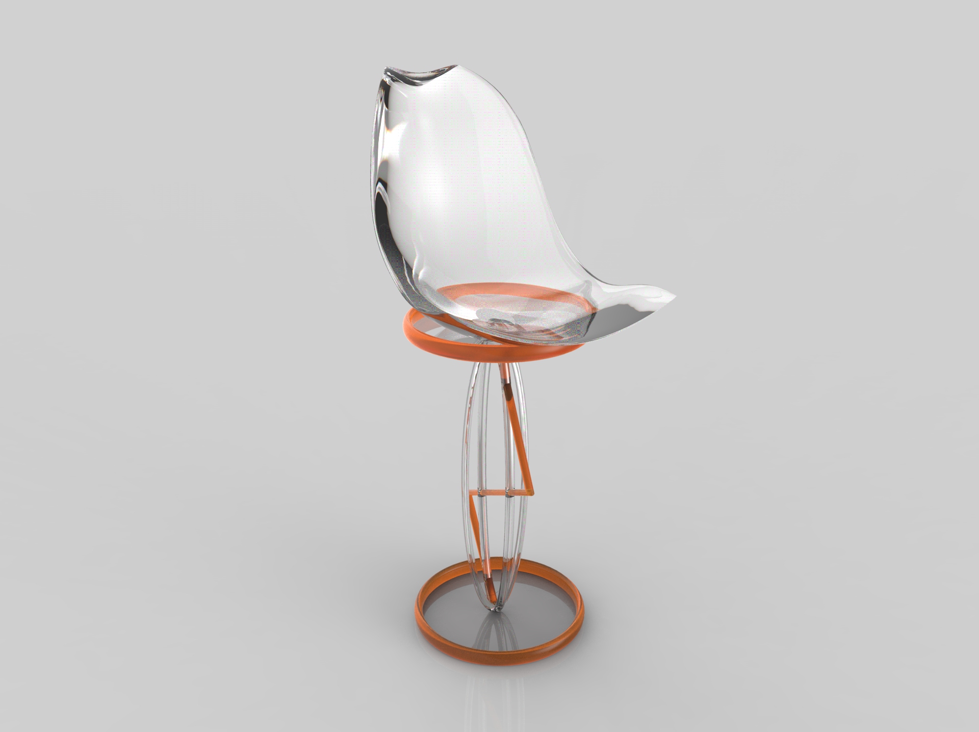 Simplicity，The bar chair，