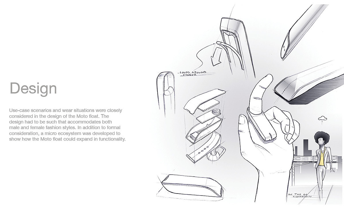 intelligence，Wearable ，Motorola moto，Intelligent mobile phone，conceptual design，