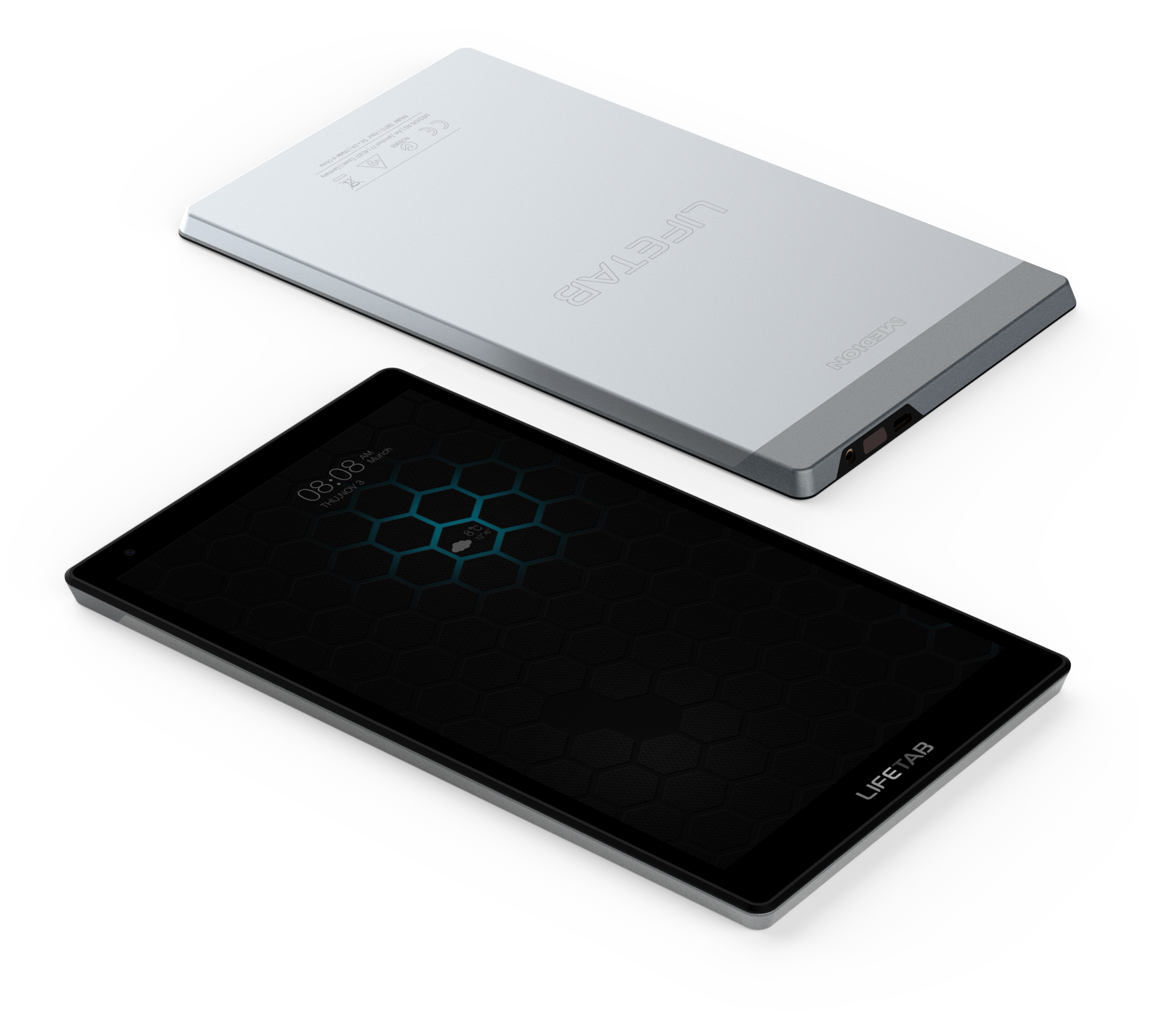 Popular products，Annual sales volume: 500000 sets，8.1 inch pad，Ultra thin metal body，Novel, tough and clean shape recognition，