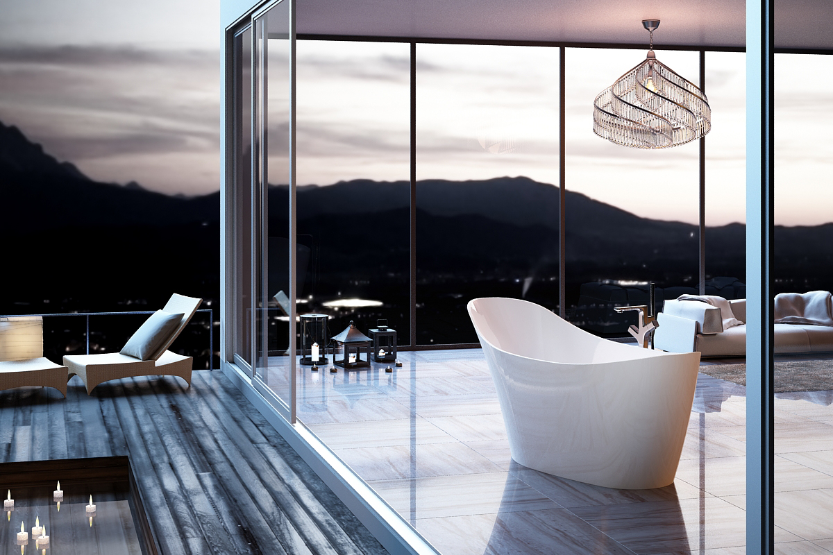 Clearlite Keli bathtub，Minimalist bathtub，bathtub，
