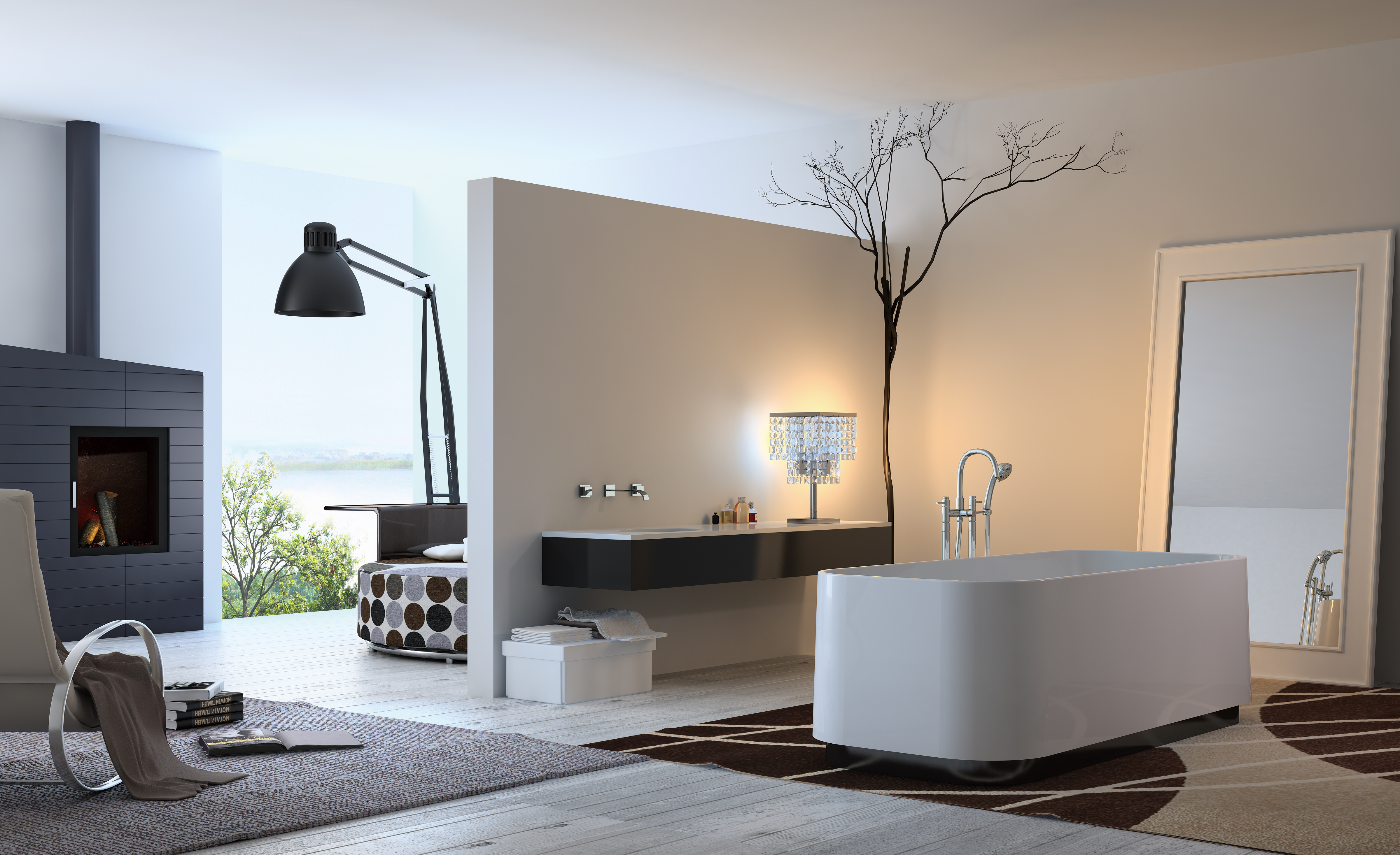 Clearlite Keli bathtub，Minimalist bathtub，bathtub，