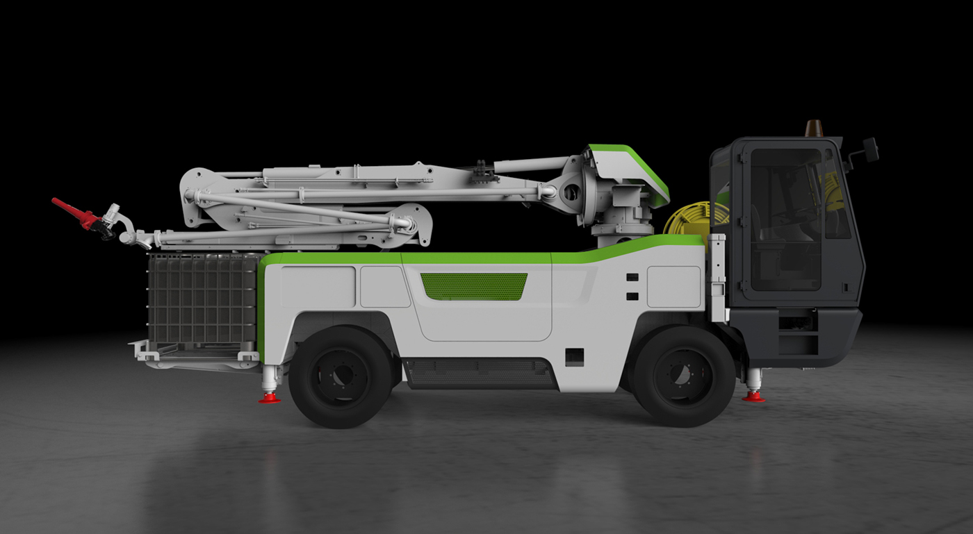 2017 red dot award，industrial design，Two cars，Zoomlion，Industrial vehicle，