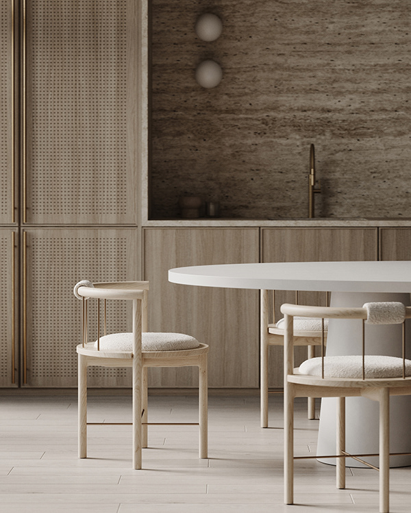 Sver Studio，a living room，monochrome，Soft feeling，Comfort，