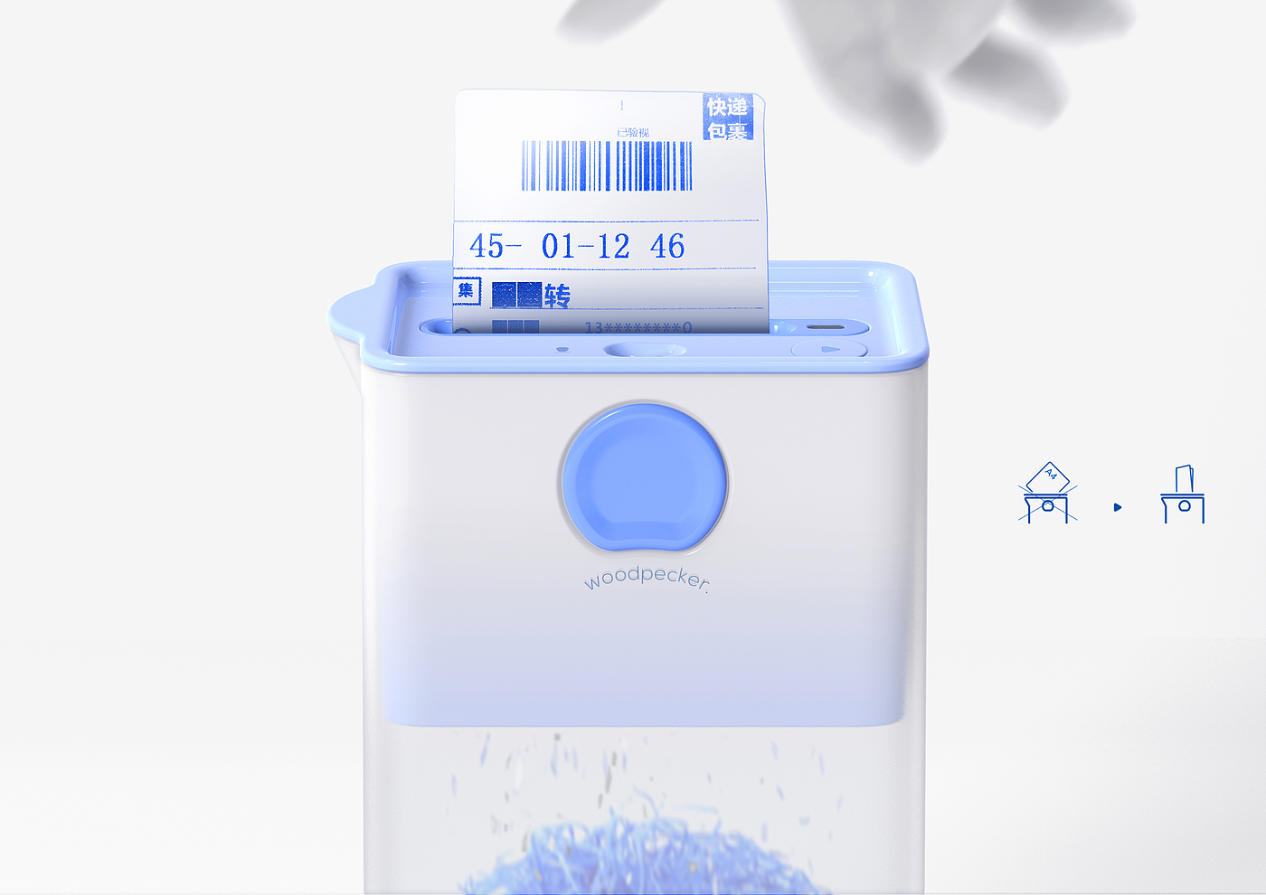 concept，Private shredder，Stationery，Express delivery order，Electric stationery，Cute and interesting，bionics，Office Supplies，