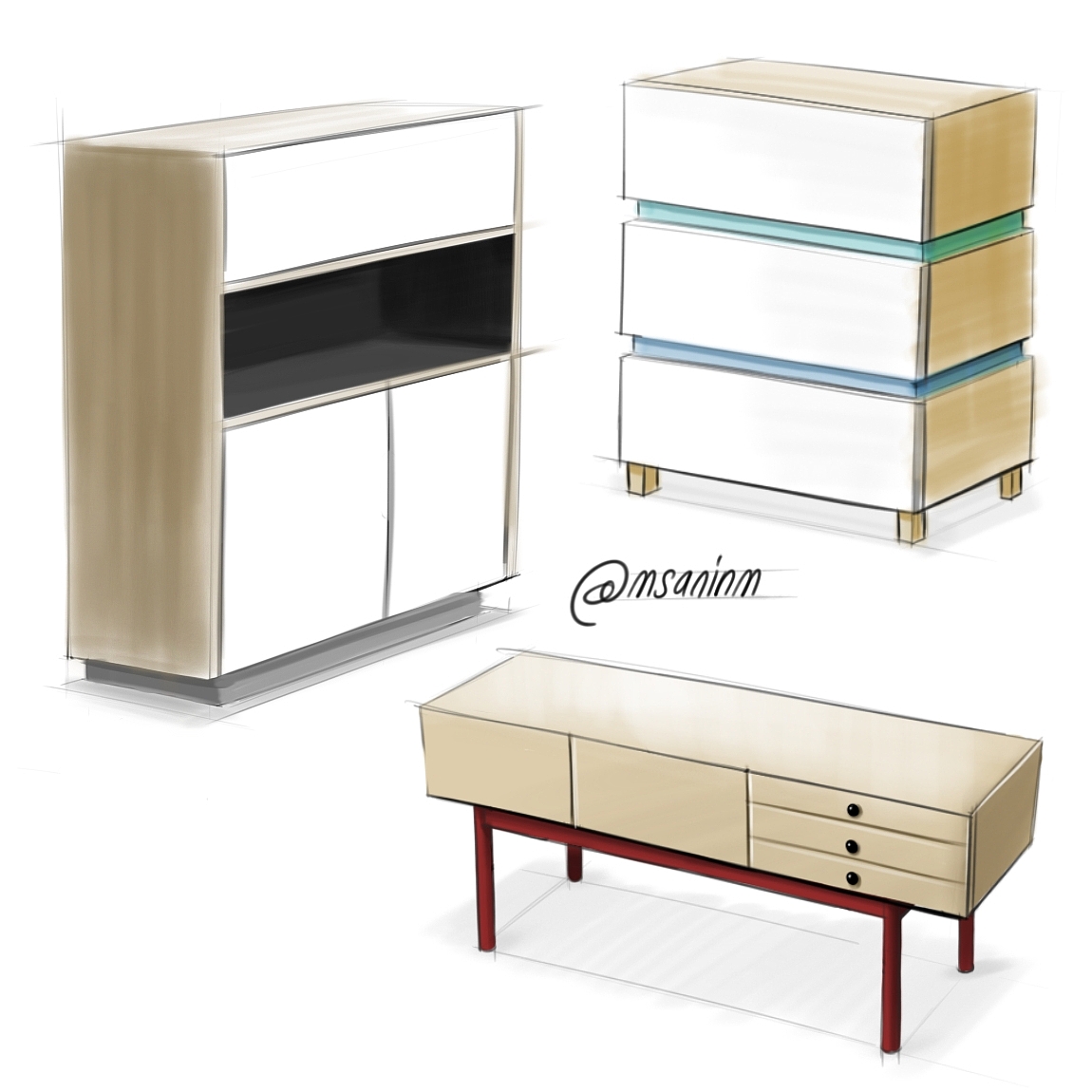 Hand drawn，a literary creation，industrial design，draft，