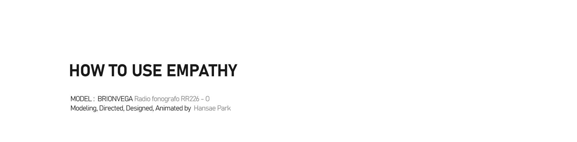 player，loudspeaker box，Black glue，Brionvega，Empathy，