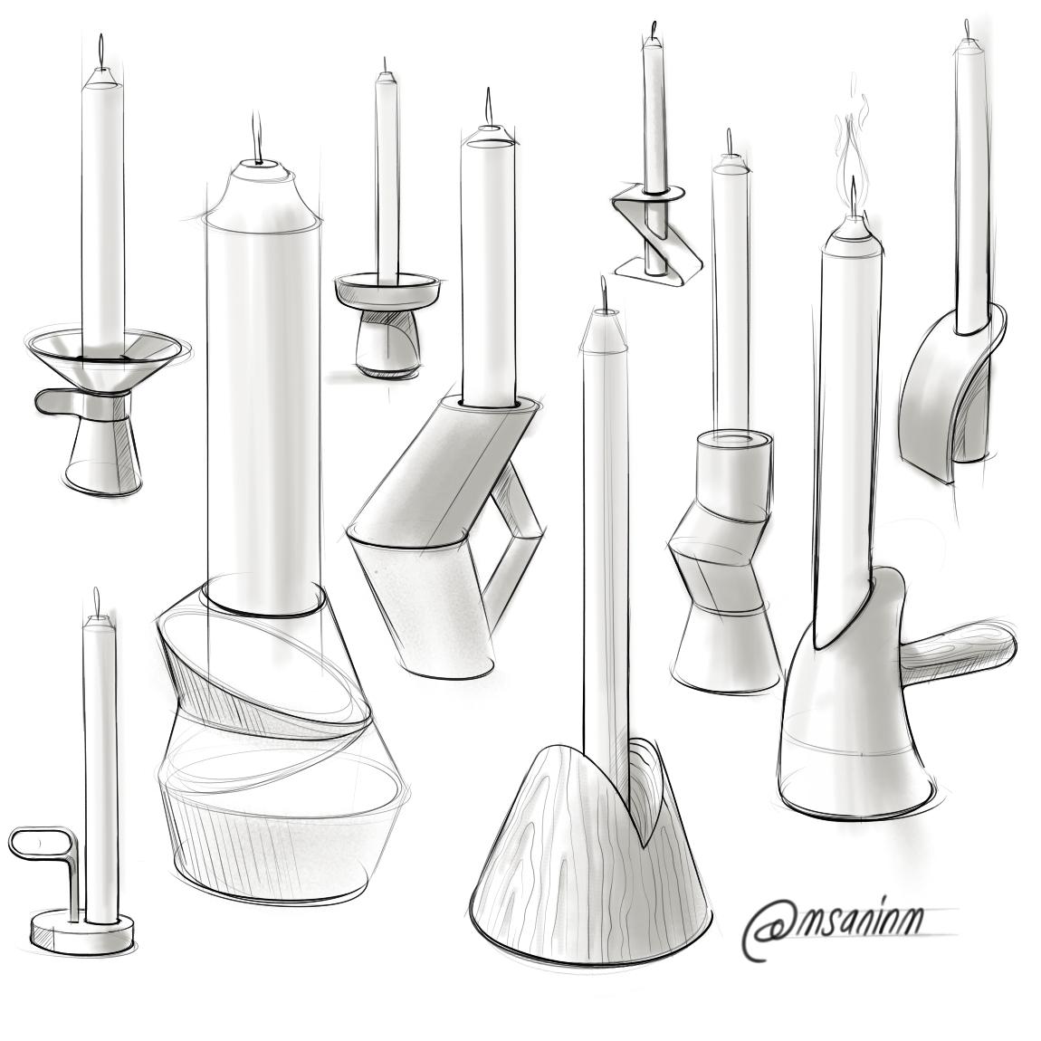 Hand drawn，a literary creation，industrial design，draft，