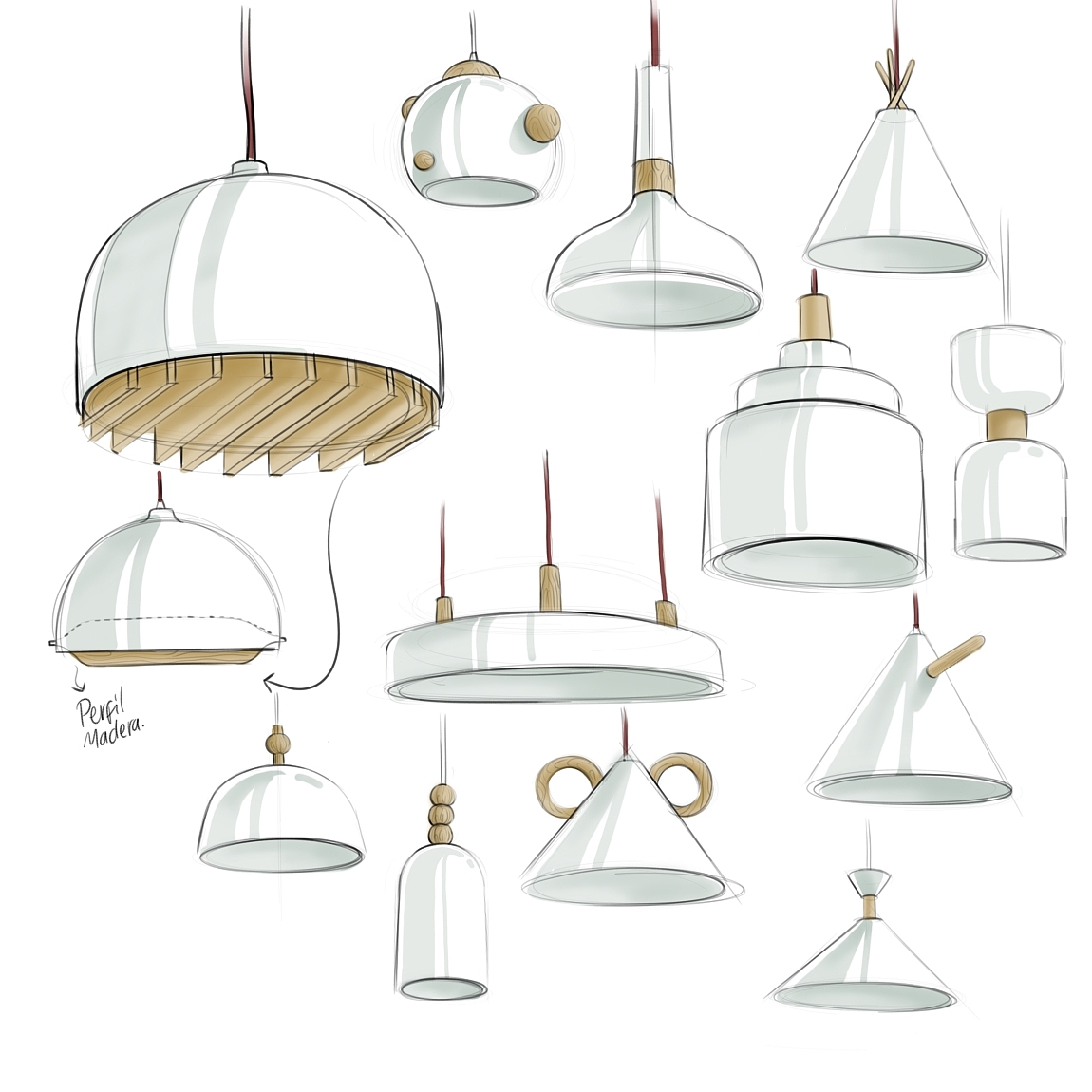 Hand drawn，a literary creation，industrial design，draft，