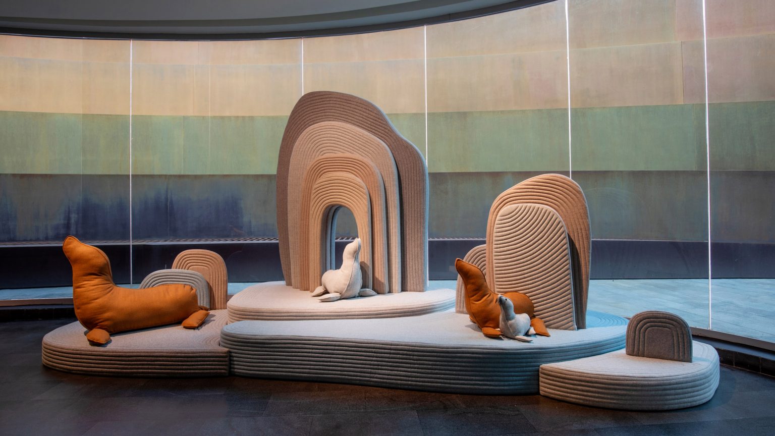 Animal coast，Soft landscape，island，New Zealand wool，Sarrit Shani hay，