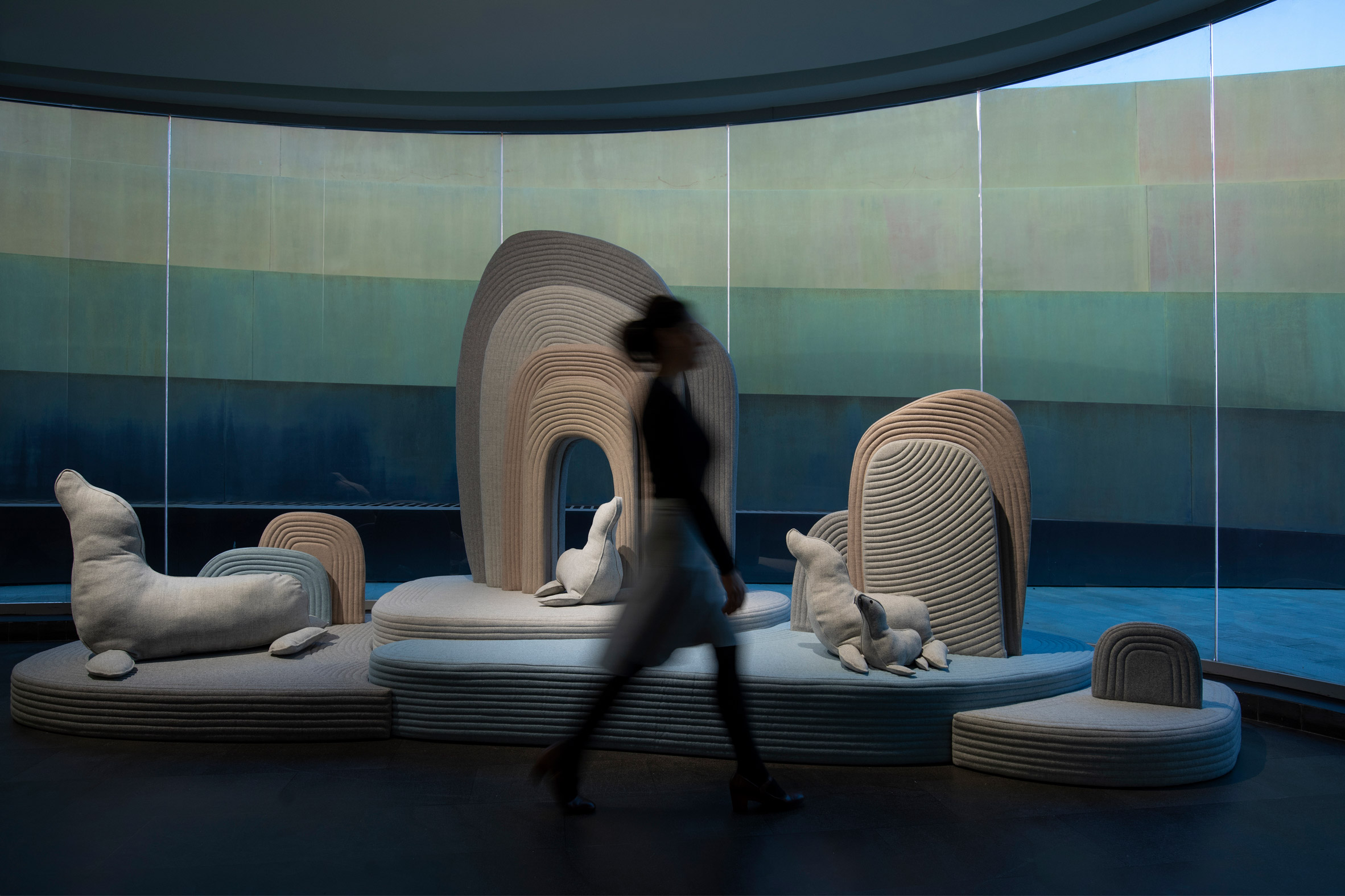 Animal coast，Soft landscape，island，New Zealand wool，Sarrit Shani hay，