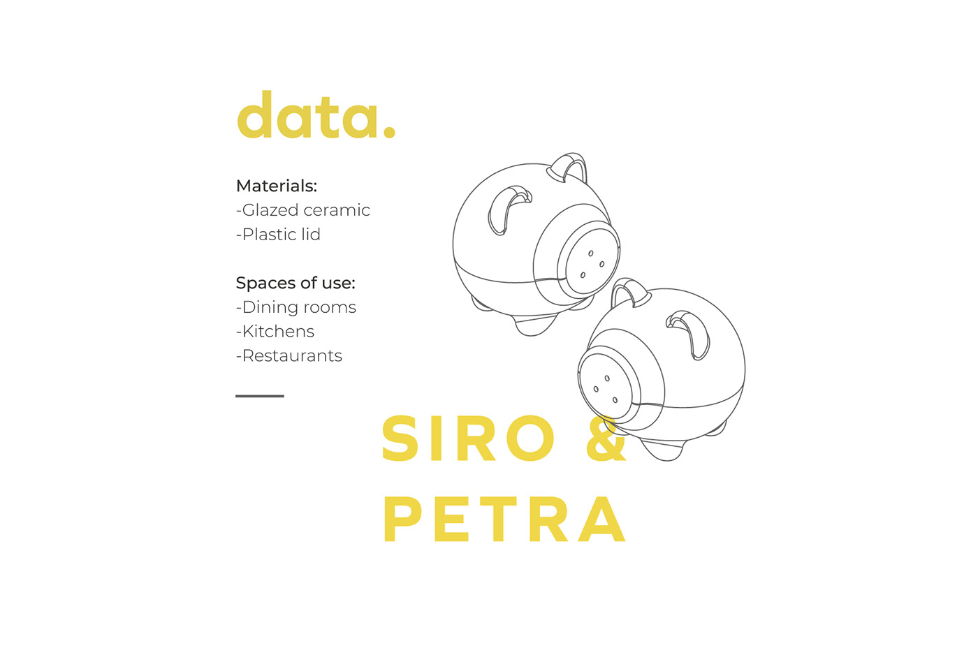 Siro，Petra，The seasoning bottle，ceramics，Glazed surface，