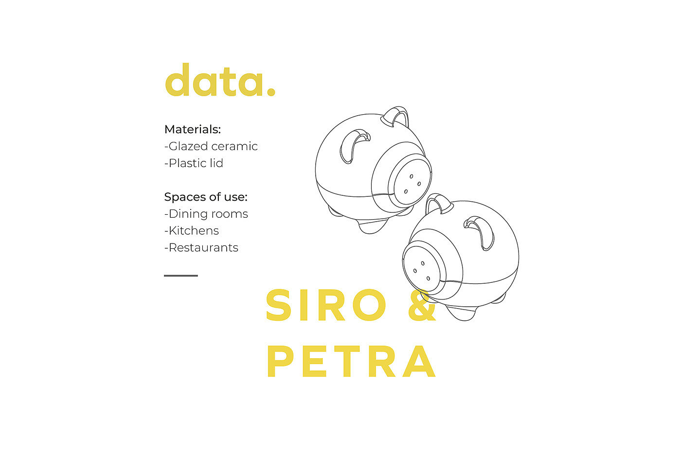 Siro，Petra，The seasoning bottle，ceramics，Glazed surface，