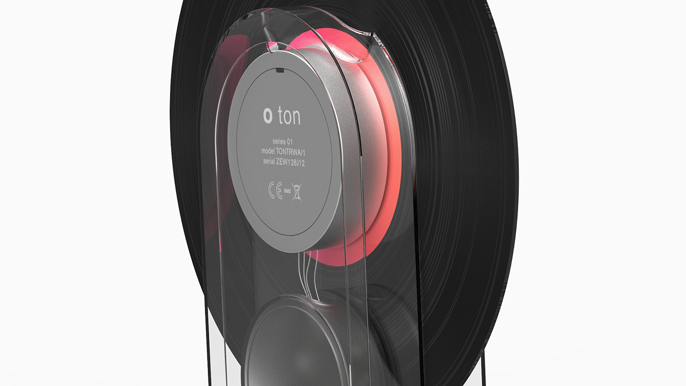 wireless，Black rubber turntable，music，science and technology，