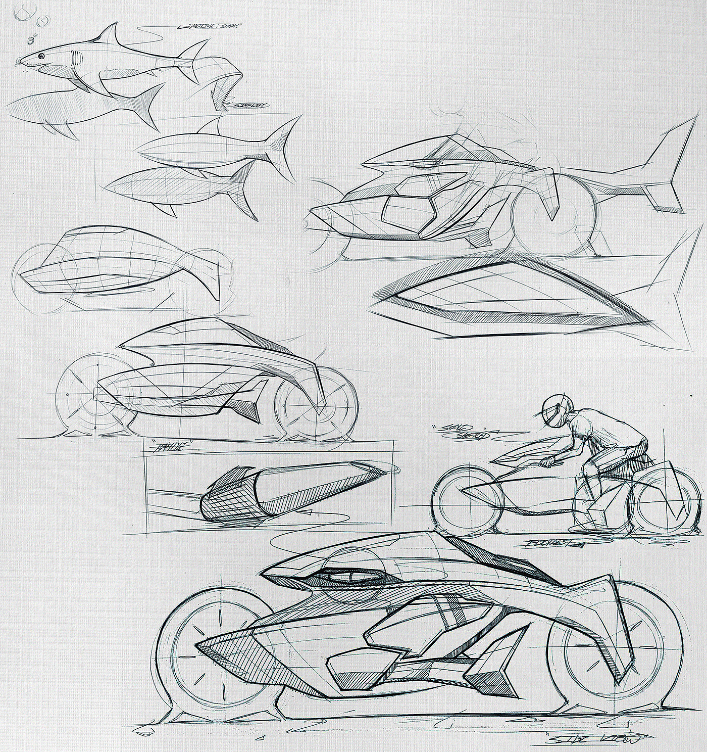 Hand drawn，automobile，draft，