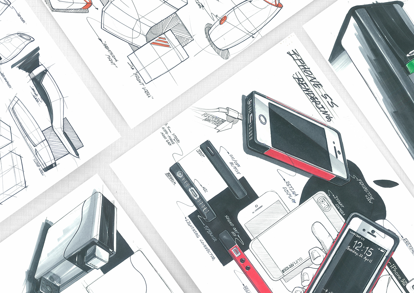 Hand drawn，automobile，draft，