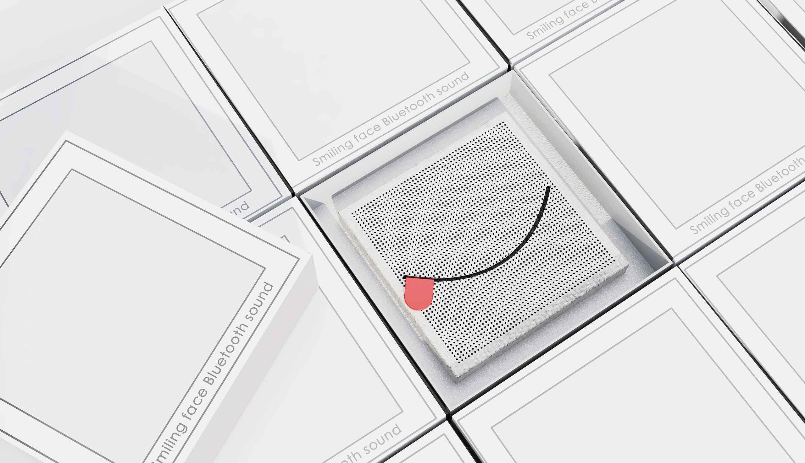 smiling face，sound，