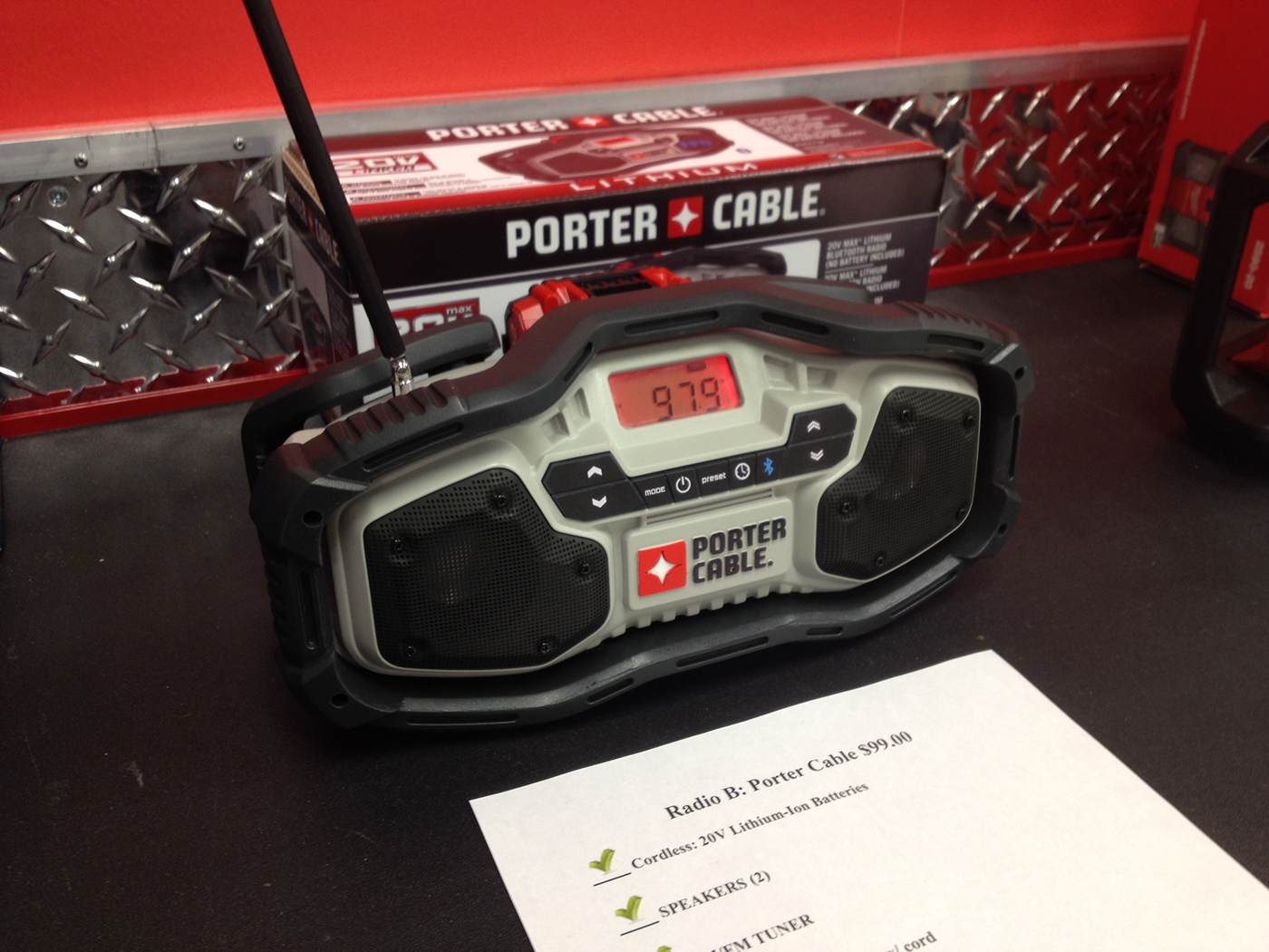 Bluetooth，wireless，radio，player，Porter cable，Professional tool innovation award，