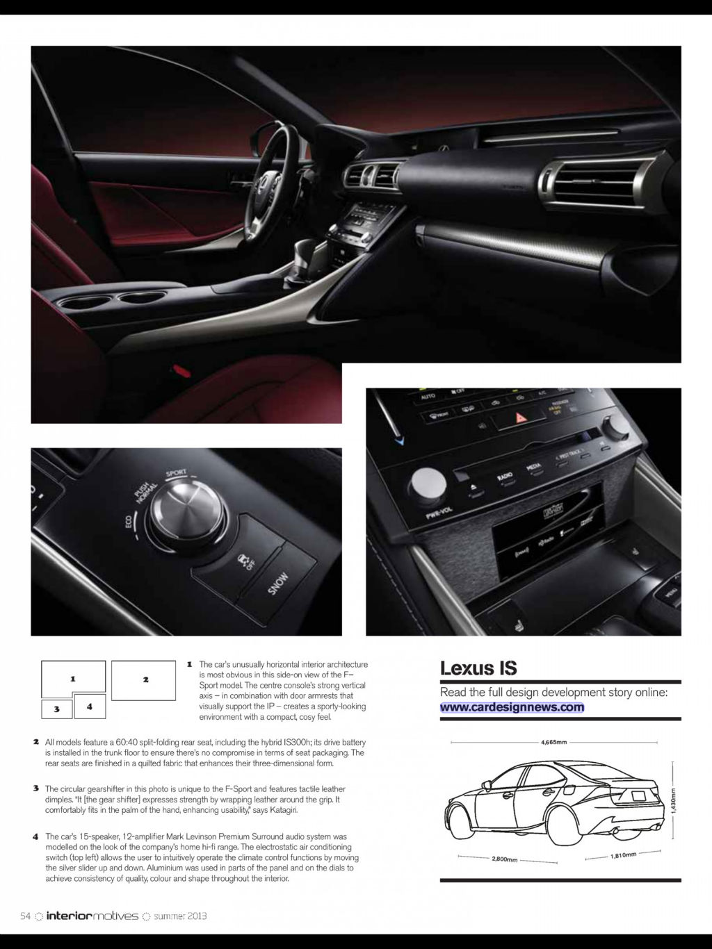 Automotive interior，two thousand and thirteen，magazine，