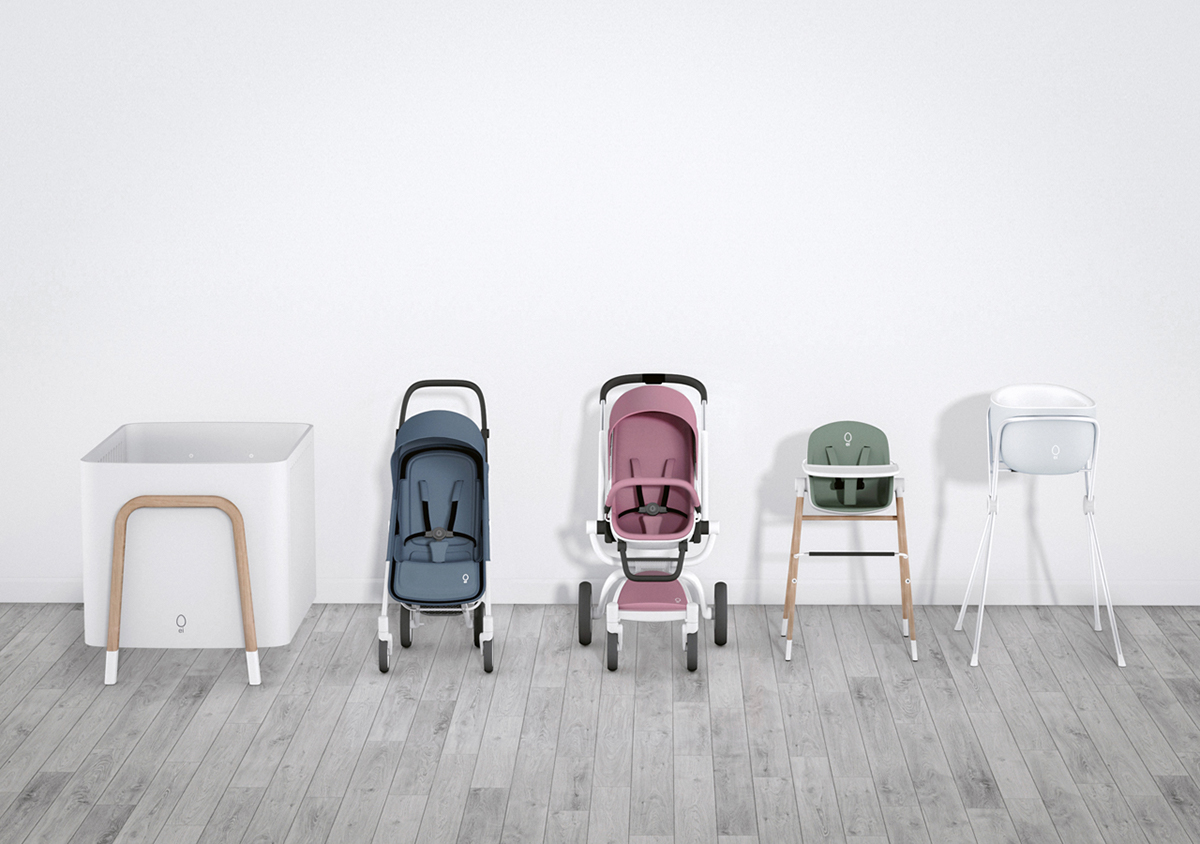 Springtime Design，baby carriage，ei™，