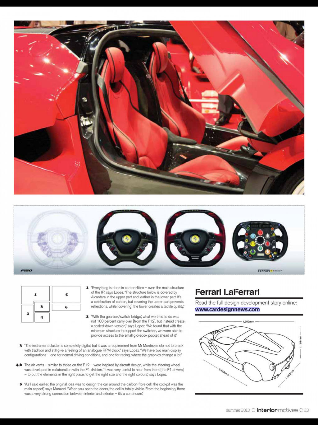Automotive interior，two thousand and thirteen，magazine，