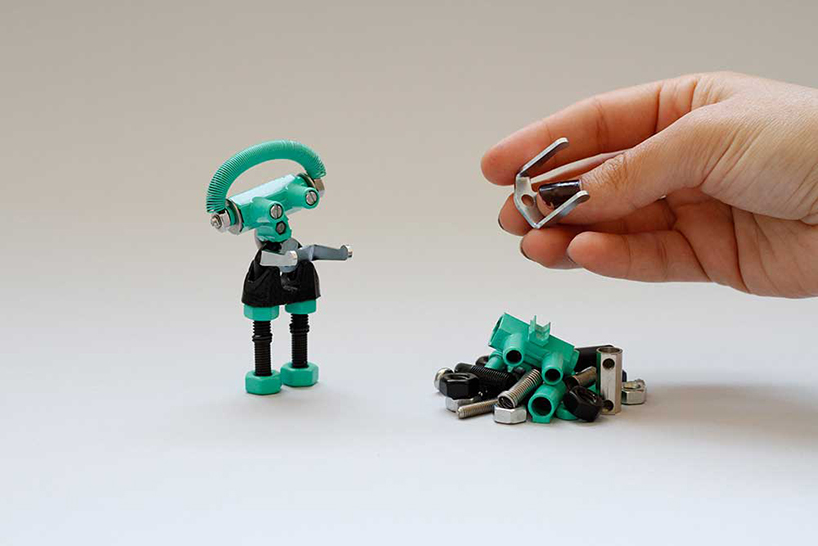 spare parts，assemble，Tiny Robots ，The OFFBITS，