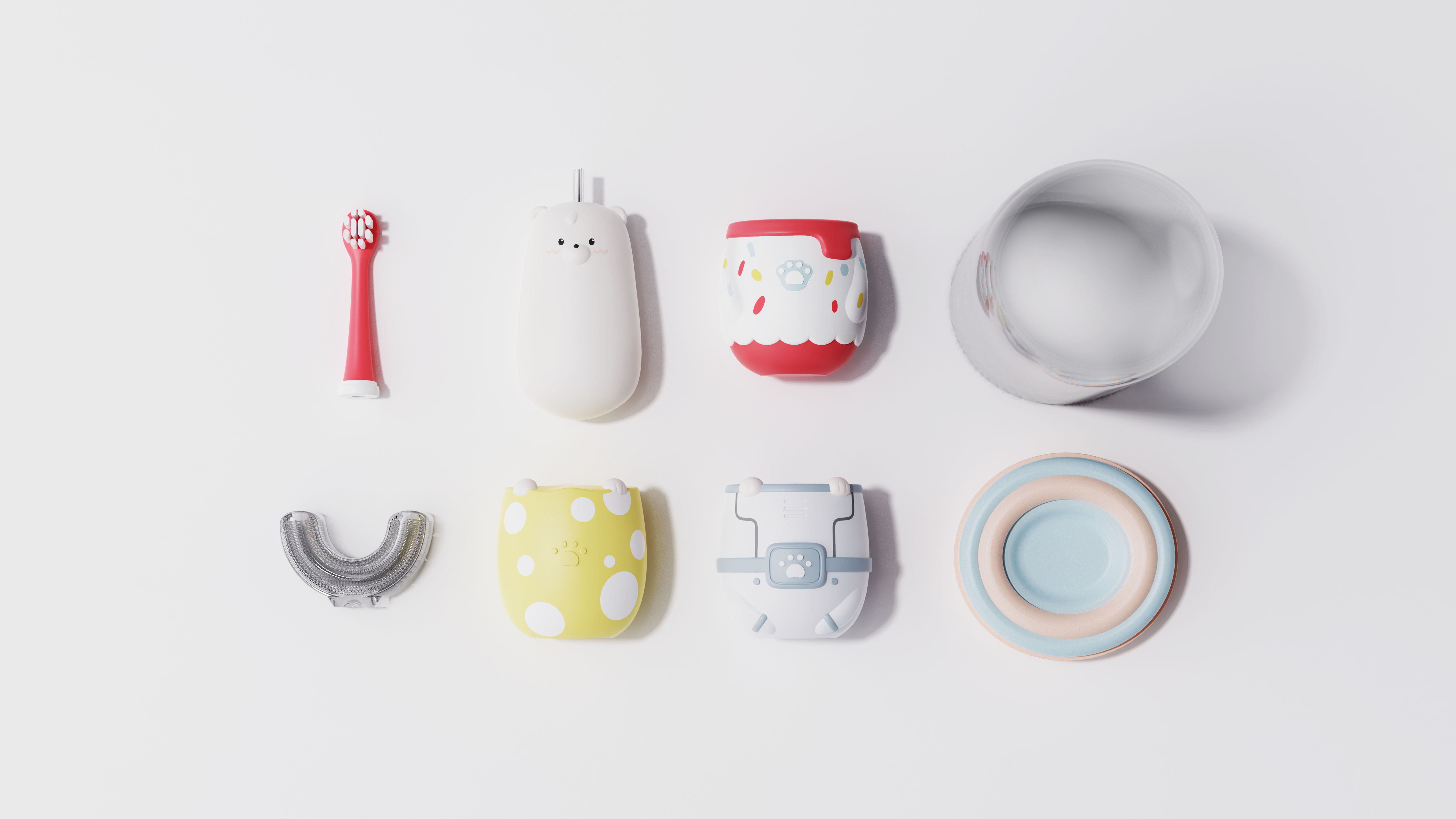 industrial design，Children's toothbrush，toothbrush，Electric toothbrush，Gehu，Maternal and infant products，intelligence，Thought design，