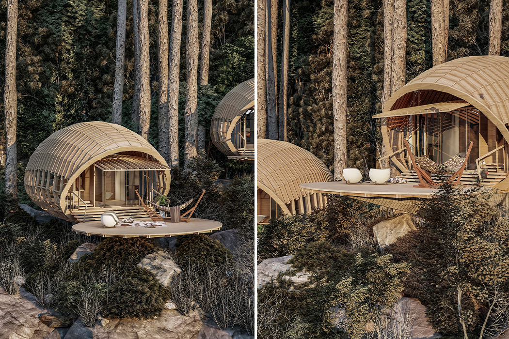 Quick Architect，Render，Terrace，Open type，