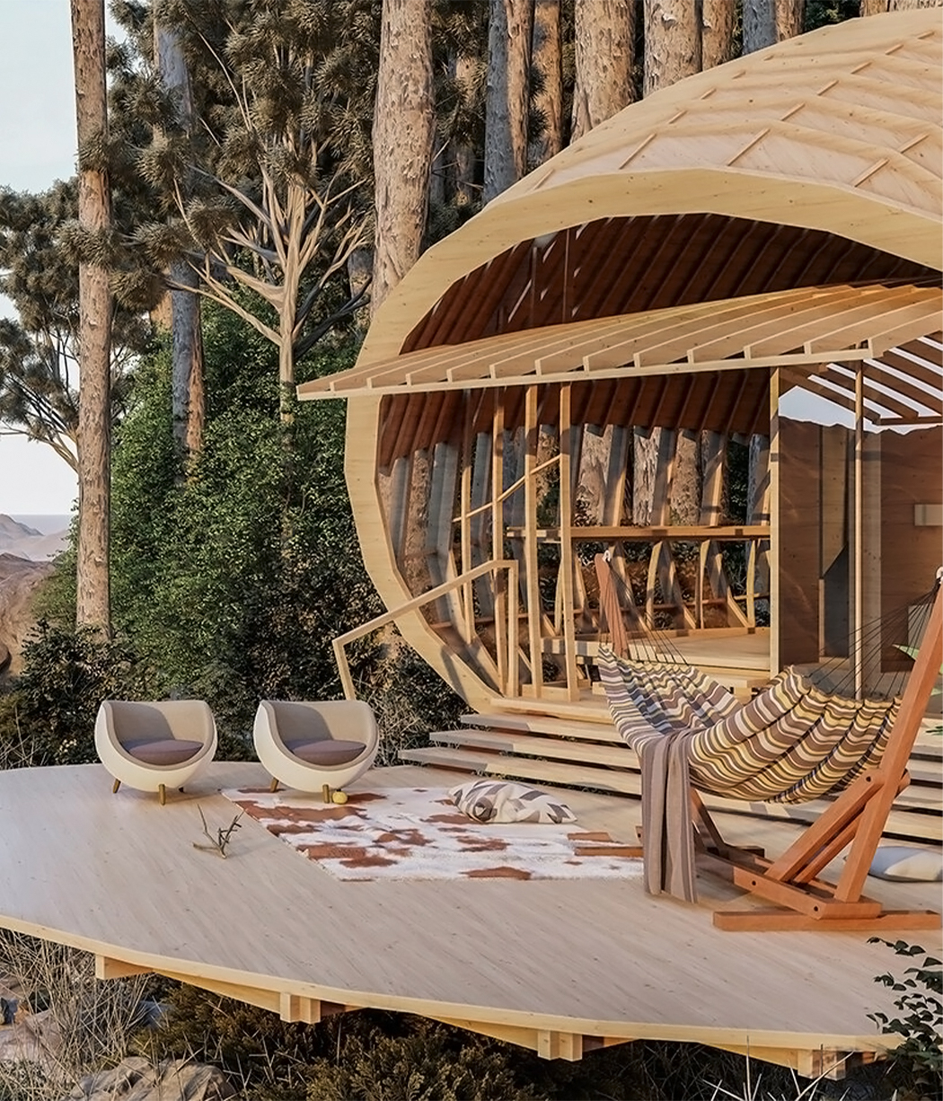 Quick Architect，Render，Terrace，Open type，