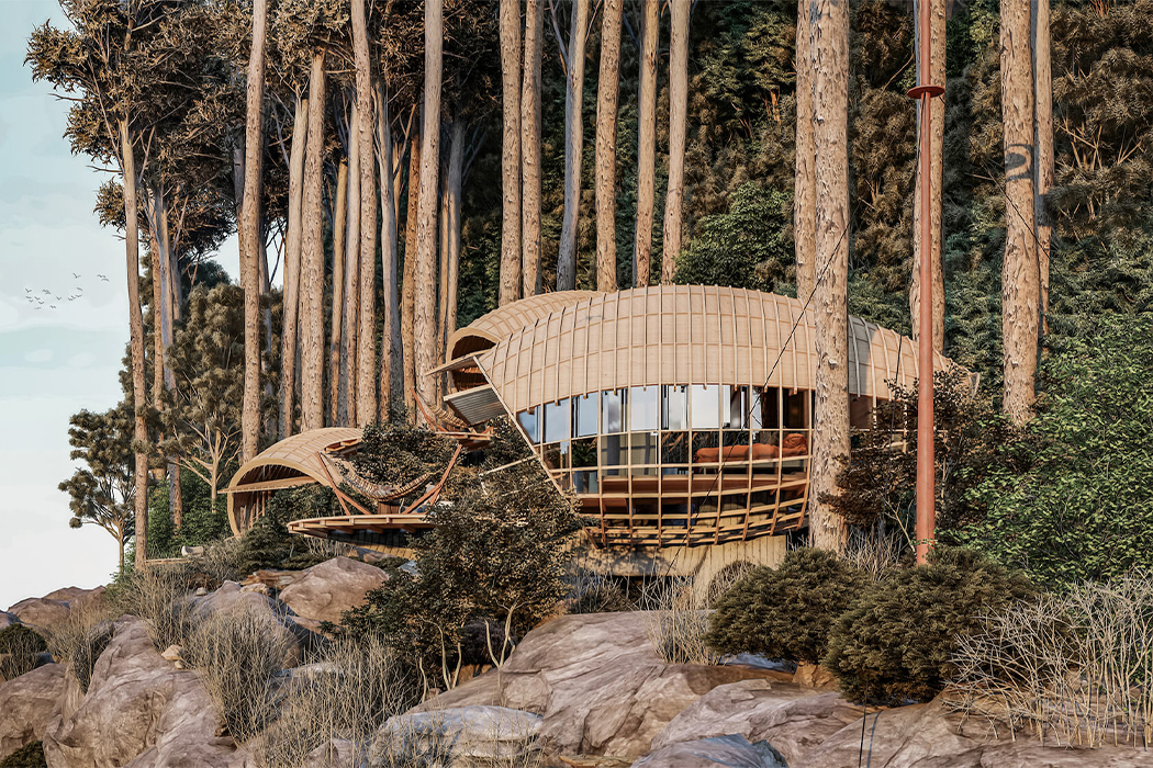 Quick Architect，Render，Terrace，Open type，